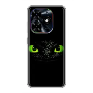 Чехол дракон Беззубик для Tecno Spark Go 2024 (BG6) (Глаза Беззубика)