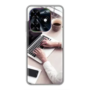 Силиконовый бампер (Работники) на Tecno Spark Go 2024 (BG6) (Офисный работник)