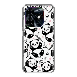 Чехлы с Пандами на Tecno Spark Go 2024 (BG6) (Пандочки)