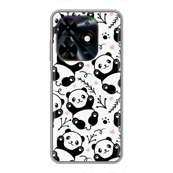 Чехол с рисунком «Пандочки» для TECNO Spark Go 2024 (BG6) Чехол с рисунком «Пандочки» для TECNO Spark Go 2024 (BG6)