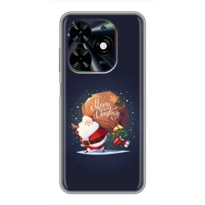 Чехол Санта Клаус для Tecno Spark Go 2024 (BG6) (Подарки от Санты)