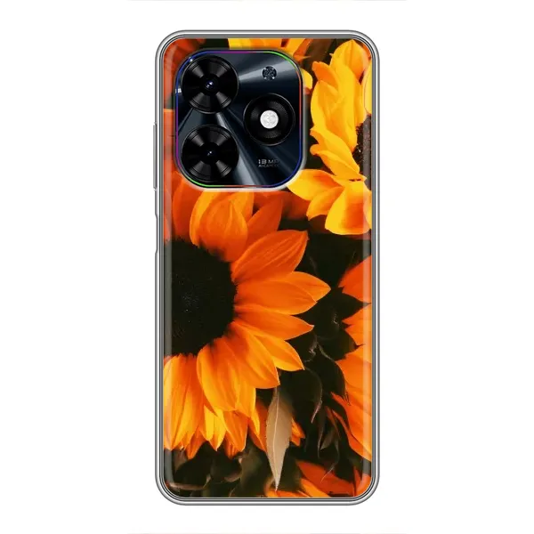Чехол с рисунком «подсолнухи» для TECNO Spark Go 2024 (BG6) Чехол с рисунком «подсолнухи» для TECNO Spark Go 2024 (BG6)