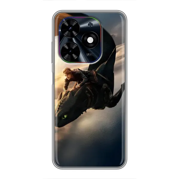 Чехол с рисунком «Полет Беззубика» для TECNO Spark Go 2024 (BG6) Чехол с рисунком «Полет Беззубика» для TECNO Spark Go 2024 (BG6)