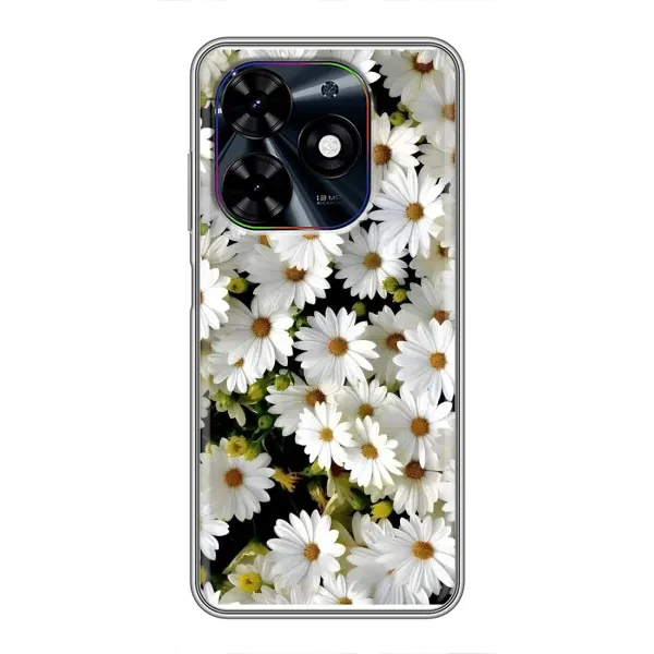 Чехол с рисунком «Рамка в ромашках» для TECNO Spark Go 2024 (BG6) Чехол с рисунком «Рамка в ромашках» для TECNO Spark Go 2024 (BG6)