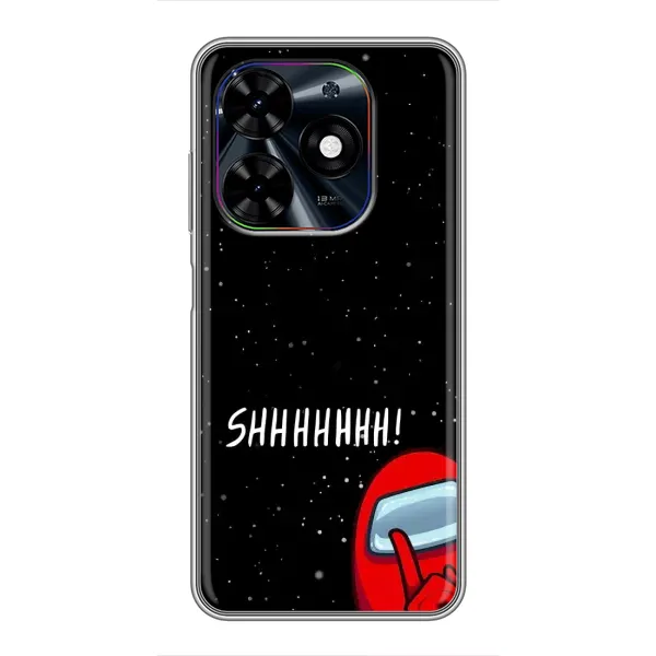 Чехол с рисунком «SHHHHH» для TECNO Spark Go 2024 (BG6) Чехол с рисунком «SHHHHH» для TECNO Spark Go 2024 (BG6)