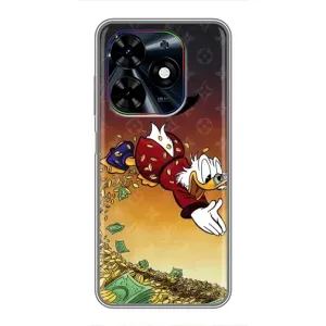 Силиконовый чехол для Tecno Spark Go 2024 (BG6) (Скрудж Луи Виттон)