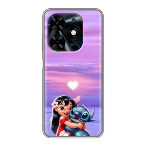 Чехол с рисунком Стич для TECNO Spark Go 2024 (BG6) (Стич и Лило)