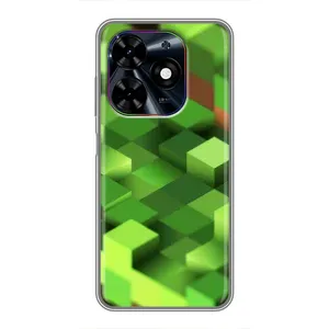 Чехлы для Tecno Spark Go 2024 (BG6) (Персонажи Майн Крафт) (Текстура)
