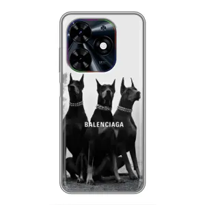 Чехол ДОБЕРМАН для Tecno Spark Go 2024 (BG6) (Три добермана)