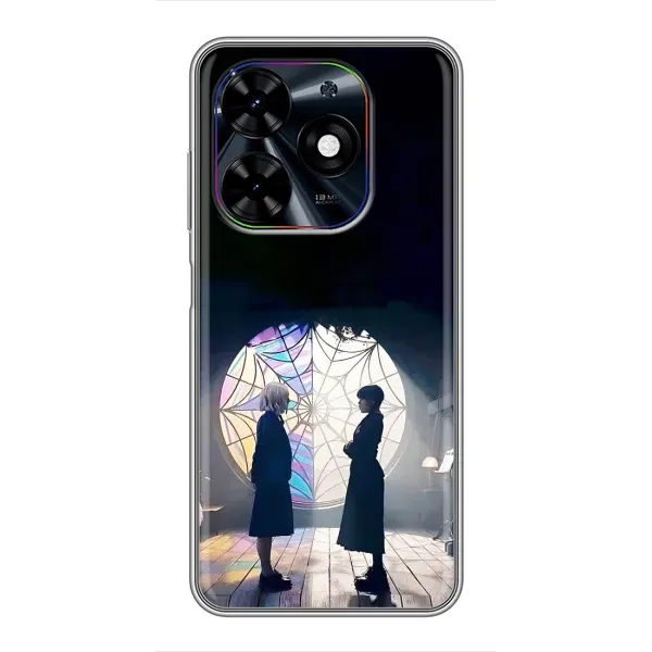 Чехол с рисунком «Уэнсдей и Энди» для TECNO Spark Go 2024 (BG6) Чехол с рисунком «Уэнсдей и Энди» для TECNO Spark Go 2024 (BG6)