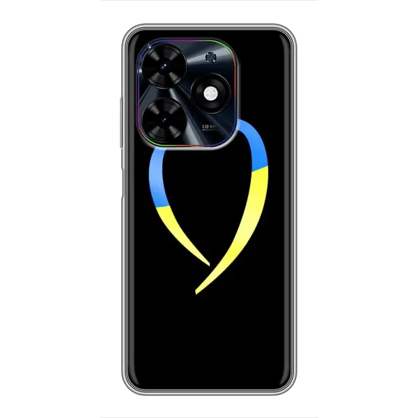 Чехол с рисунком «Украинское сердце» для TECNO Spark Go 2024 (BG6) Чехол с рисунком «Украинское сердце» для TECNO Spark Go 2024 (BG6)