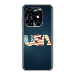 Чехол Флаг USA для Tecno Spark Go 2024 (BG6) (USA)