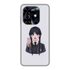 Чехлы с принтом Уэнсдей на Tecno Spark Go 2024 (BG6) (Вещь Венсдей)