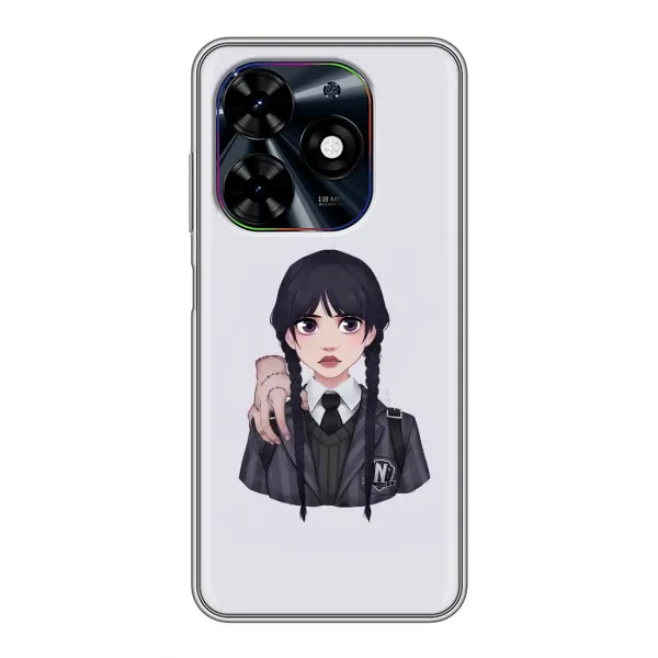 Чехол с рисунком «Вещь Венсдей» для TECNO Spark Go 2024 (BG6) Чехол с рисунком «Вещь Венсдей» для TECNO Spark Go 2024 (BG6)