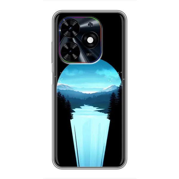 Чехол с рисунком «Синий Водопад» для TECNO Spark Go 2024 (BG6) Чехол с рисунком «Синий Водопад» для TECNO Spark Go 2024 (BG6)