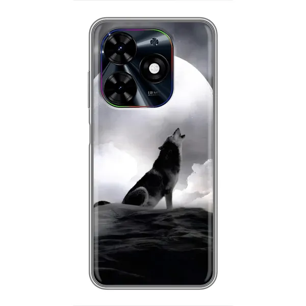 Чехол с рисунком «Волк и луна» для TECNO Spark Go 2024 (BG6) Чехол с рисунком «Волк и луна» для TECNO Spark Go 2024 (BG6)