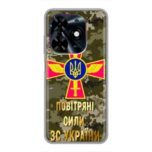Чехлы на военную тематику для Tecno Spark Go 2024 (BG6) (ВС ЗСУ)