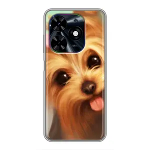 Чехол (ТПУ) Милые собачки для Tecno Spark Go 2024 (BG6) (Йоршенский терьер)