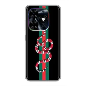Чехлы Бренд GUCCI для Tecno Spark Go 2024 (BG6) (Змей Гуччи)