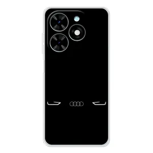 Силіконовий бампер з картинкою машини на Tecno Spark Go 2025 (Сілует Audi)