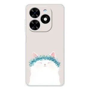 Чехол на тематику: Коты для TECNO Spark Go 2025 (Белый котик)