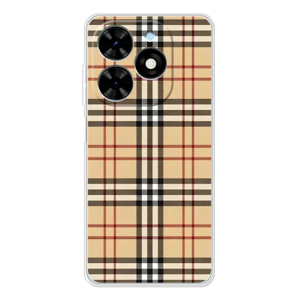Чехол с рисунком «Burberry стиль» для TECNO Spark Go 2025 Чехол с рисунком «Burberry стиль» для TECNO Spark Go 2025