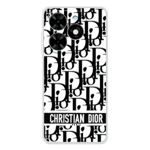 Чехол (Dior, Prada, YSL, Chanel) для Tecno Spark Go 2025 (Christian Dior)