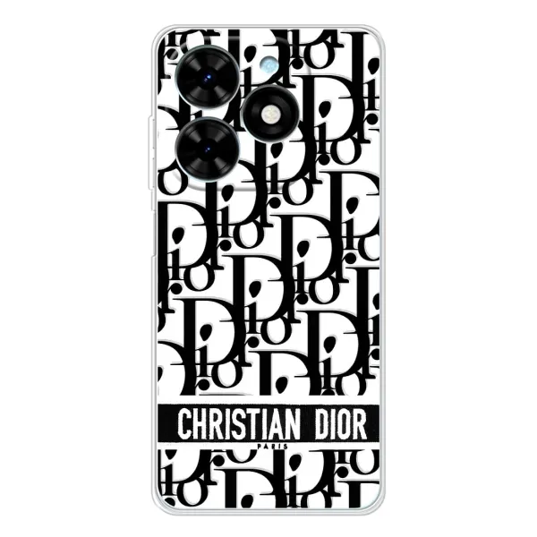 Чехол с рисунком «Christian Dior» для TECNO Spark Go 2025