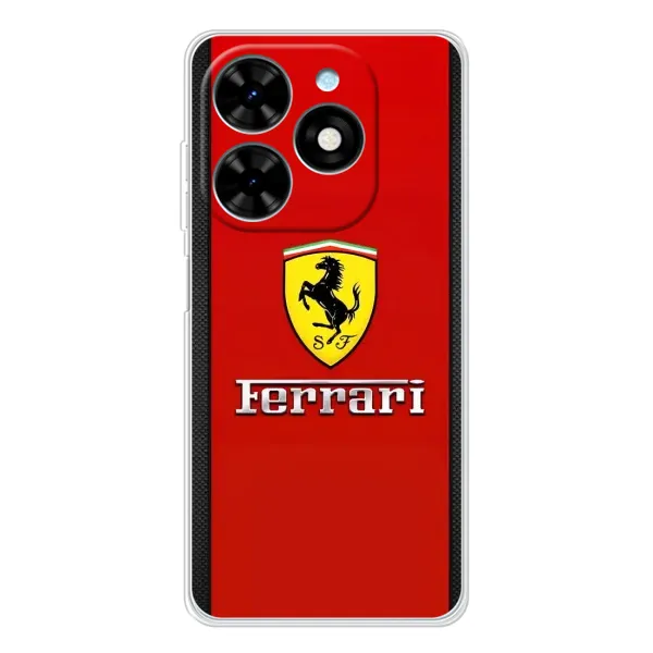 Чехол с рисунком «Ferrari Logo» для TECNO Spark Go 2025 Чехол с рисунком «Ferrari Logo» для TECNO Spark Go 2025