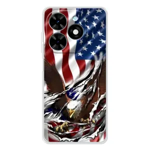 Чехол Флаг USA для Tecno Spark Go 2025 (Флаг USA)