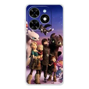 Чехол дракон Беззубик для Tecno Spark Go 2025 (Герои дракона)