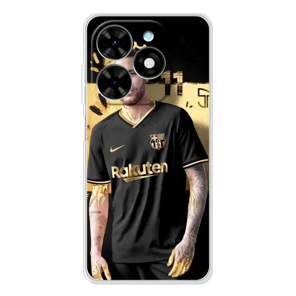 Чехол с рисунком «Gold Neymar» для TECNO Spark Go 2025 Чехол с рисунком «Gold Neymar» для TECNO Spark Go 2025