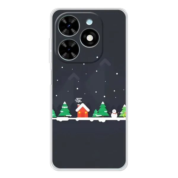 Чехол с рисунком «Город зимний» для TECNO Spark Go 2025 Чехол с рисунком «Город зимний» для TECNO Spark Go 2025