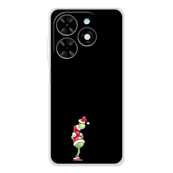 Чехол с рисунком «Гринч на чорном» для TECNO Spark Go 2025 Чехол с рисунком «Гринч на чорном» для TECNO Spark Go 2025
