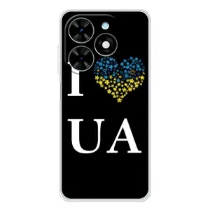 Силиконовый Чехол на Tecno Spark Go 2025 (Я-Украина) (I Love UA)
