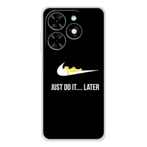 Силиконовый Чехол на Tecno Spark Go 2025 с картинкой Nike (Later)