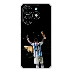 Чехлы Лео Месси Аргентина для Tecno Spark Go 2025 (Лео Чемпион)
