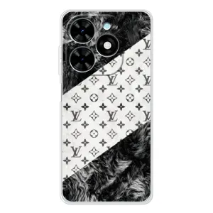 Чехол Стиль Louis Vuitton на Tecno Spark Go 2025 (LV на белом)