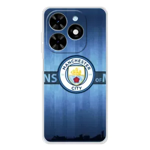 Силиконовые Чехлы принт Футбол на Tecno Spark Go 2025 (ManCity)
