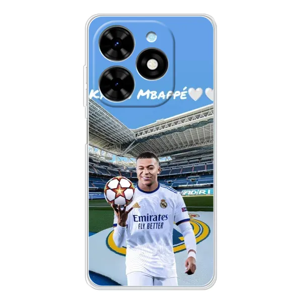 Чехол с рисунком «Mbappe Real» для TECNO Spark Go 2025 Чехол с рисунком «Mbappe Real» для TECNO Spark Go 2025