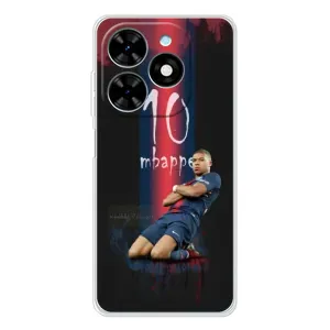Чехол (TPU) с Футболистом на Tecno Spark Go 2025 (MBAPPE 10)