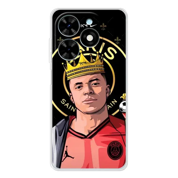 Чехол с рисунком «Mbappe King» для TECNO Spark Go 2025 Чехол с рисунком «Mbappe King» для TECNO Spark Go 2025