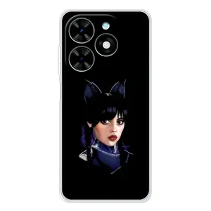 Чехлы с принтом Уэнсдей на Tecno Spark Go 2025 (Милая Уэнсдей)