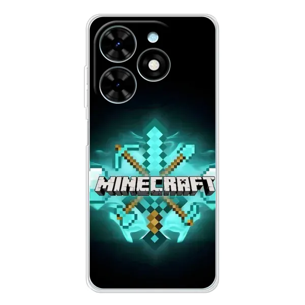 Чехол с рисунком «MineCraft 2» для TECNO Spark Go 2025