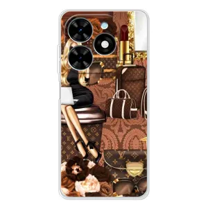 Чехол Стиль Louis Vuitton на Tecno Spark Go 2025 (Мода Луи Виттон)