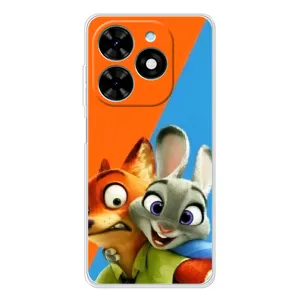 Чехлы ЗВЕРОПОЛИС для Tecno Spark Go 2025 (Ник и Хопс)