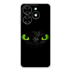Чехол дракон Беззубик для Tecno Spark Go 2025 (Глаза Беззубика)