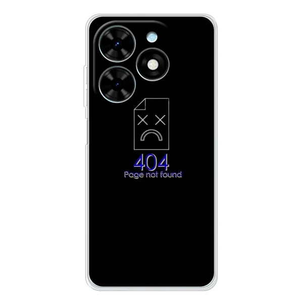 Чехол с рисунком «Ошибка 404» для TECNO Spark Go 2025 Чехол с рисунком «Ошибка 404» для TECNO Spark Go 2025