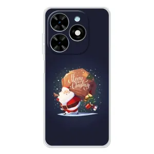 Чехол Санта Клаус для Tecno Spark Go 2025 (Подарки от Санты)