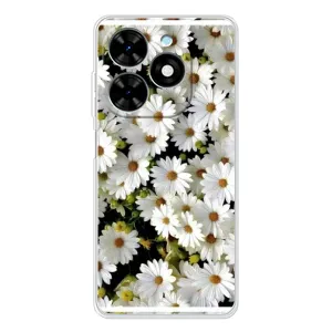 Чохол з ромашками на Tecno Spark Go 2025 (Рамка в ромашках)